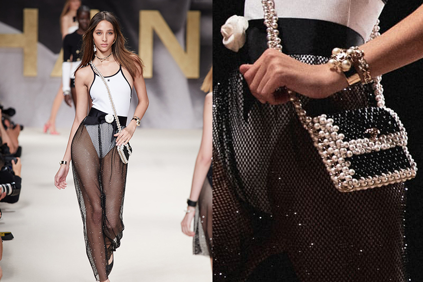 Chanel 2022 ss Pearls Handbags Small Evening Bag