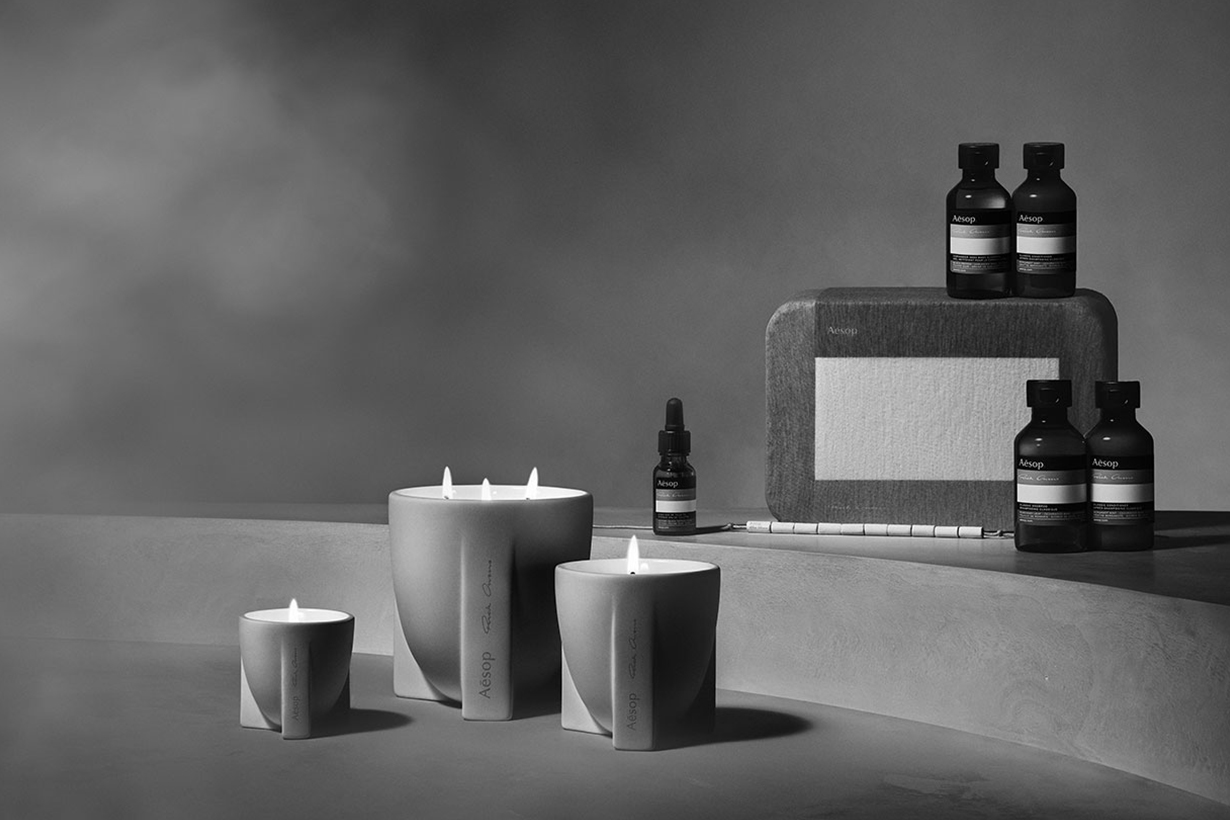 Aesop x Rick Owens 2022 Barnabe Fillion Scented Candle travel set