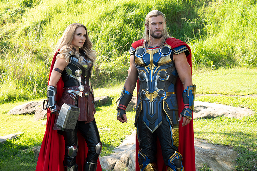 Thor Love and Thunder Chris Hemsworth Christian Bale Natalie Portman Russell Crowe