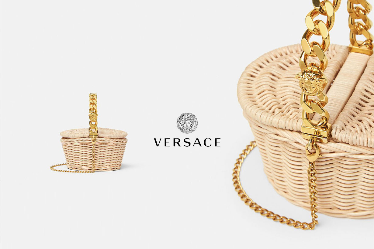 連 Versace 也推出野餐籃，加入鏈條設計更彰顯高級感！