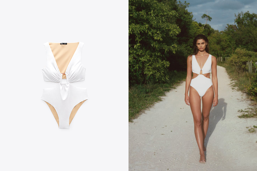 ZARA one piece swimsuit summer Outfit 2022