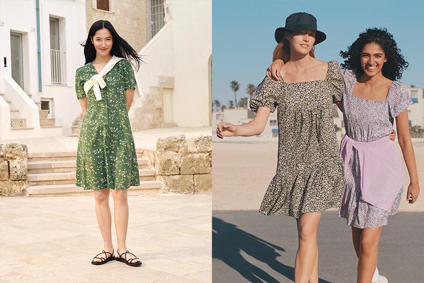 uniqlo-how-to-dress-taller-and-slimmer floral dress