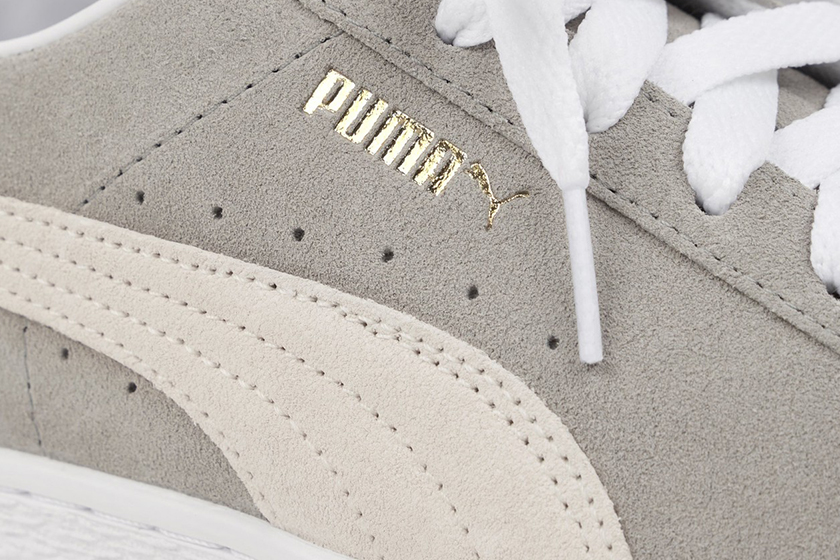 JJJJound x PUMA Suede Putty Limestone Sneakers Collaboration LABELHOOD BOX