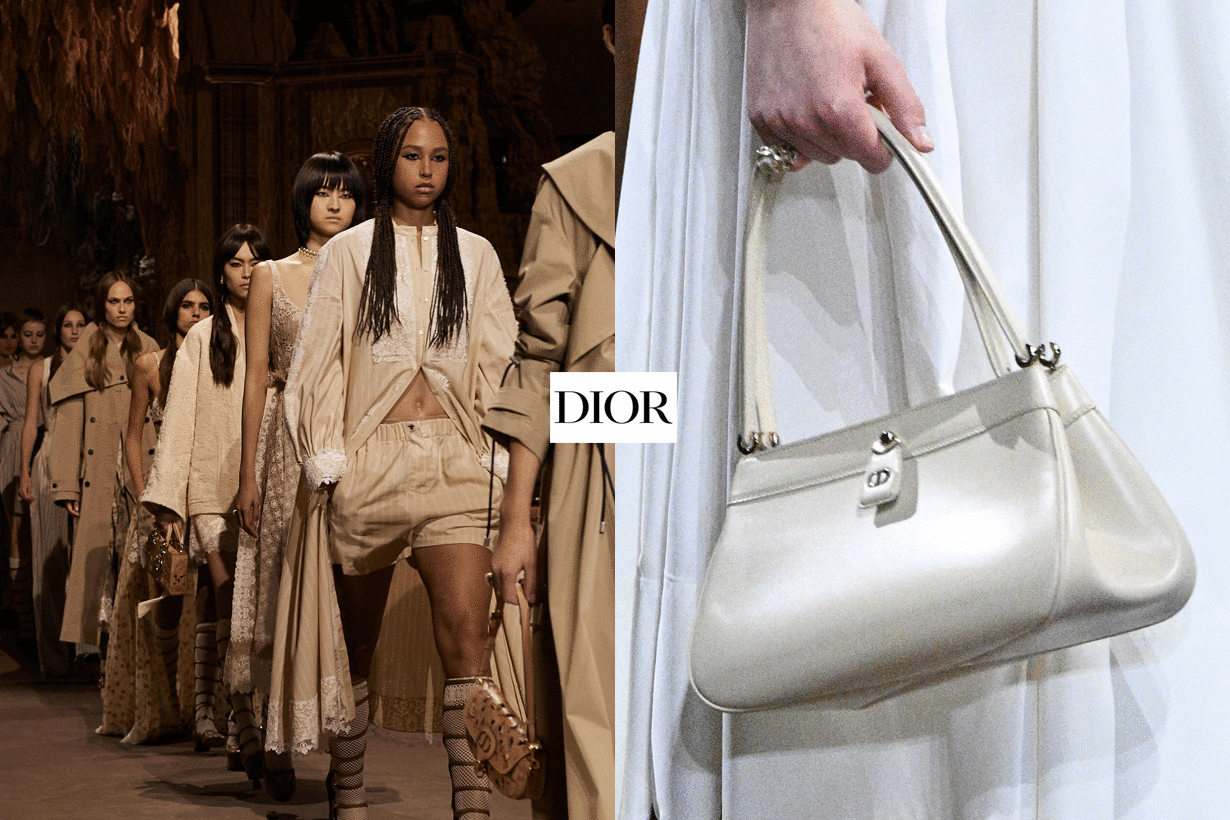 PFW：Dior 大秀手袋 6+！蕾絲 Lady Dior、藤格紋購物包… 哪枚是 It Bag 候選人？