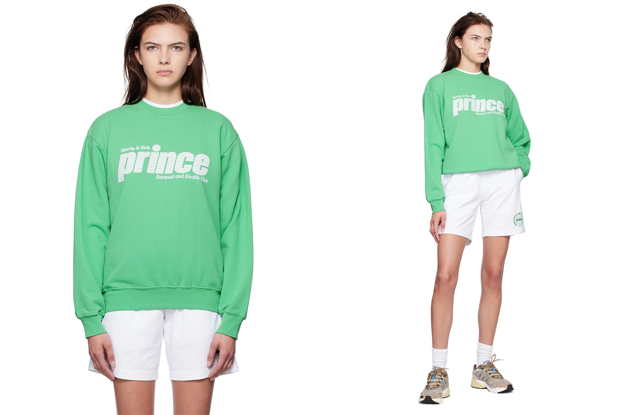 Sporty & Rich Green Prince Edition Sweatshirt