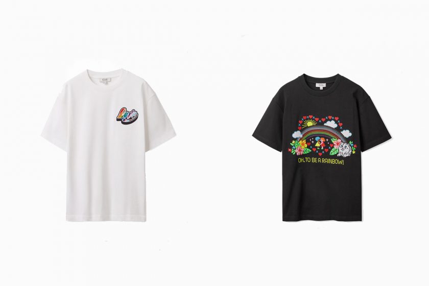 cos love for all pride limited poem rainbow t-shirt collab