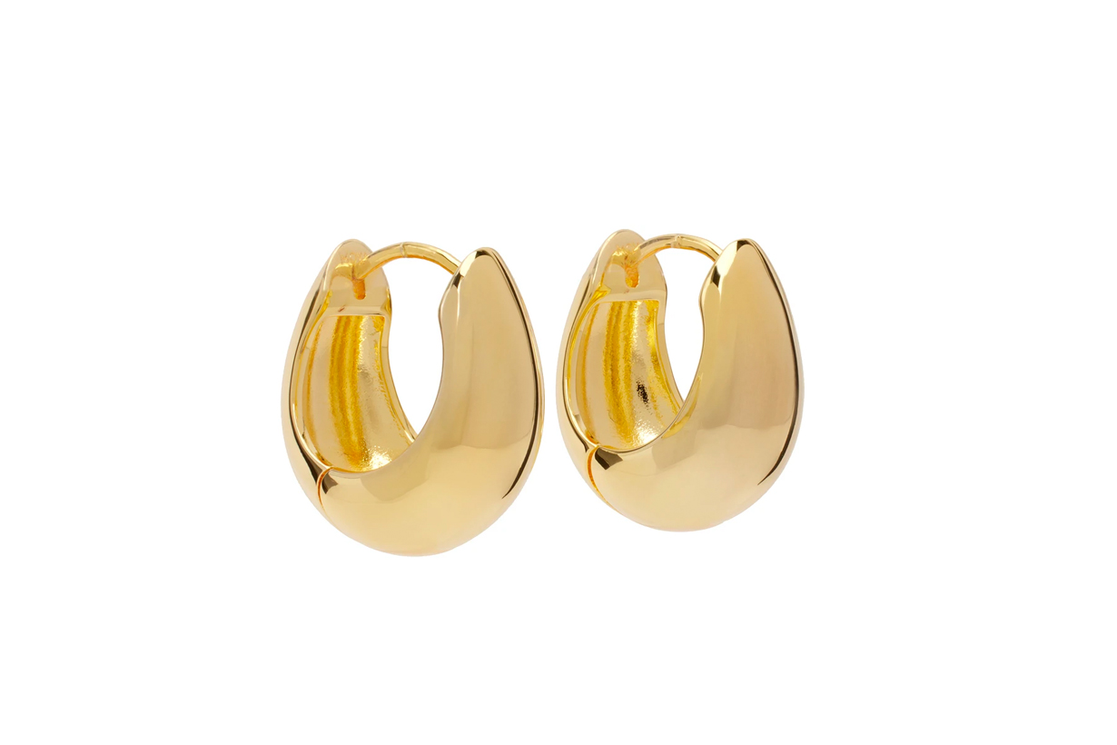 MOYA Gold Agata Earrings
