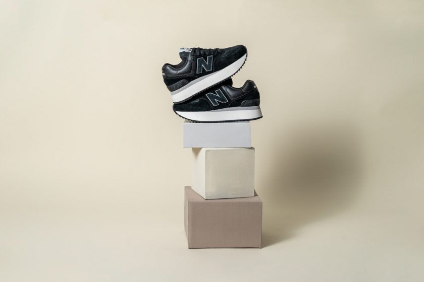 new balance 574+ platform midsole new sneakers