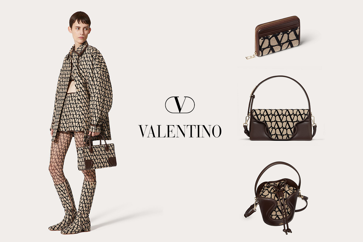 愛上那張狂優雅：Valentino 全新滿版 V Logo，傾倒在手袋、銀包上！