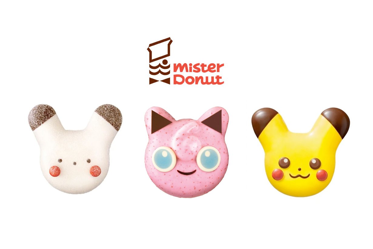 皮卡丘好朋友也來了：Mister Donut 把胖丁變成甜甜圈，咬下去是滿滿鮮奶油餡！