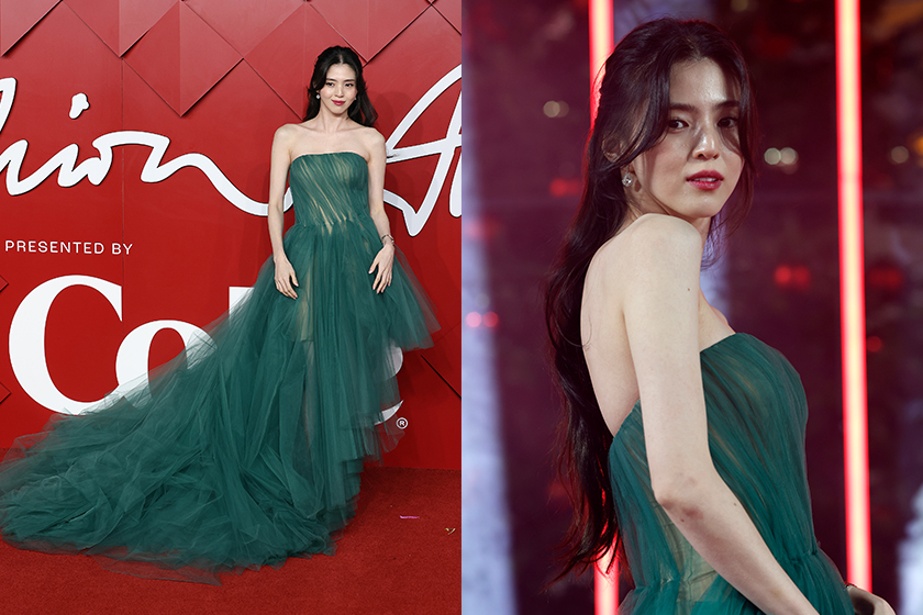 Han So Hee the Fashion Awards Reem Acra Dress Red Carpet Look