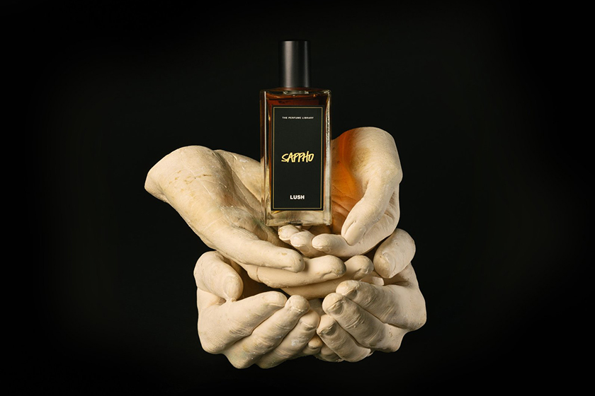 LUSH fragrances Confetti frangipani Grassroots Nero Sappho perfume