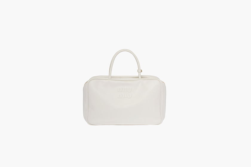 Miu Miu Wander Sassy Belle matelasse nappa white handbags mini bag