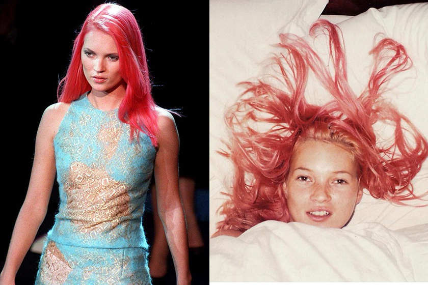 Kate Moss Marc Jacobs 2023ss new Campaign Pink Hair