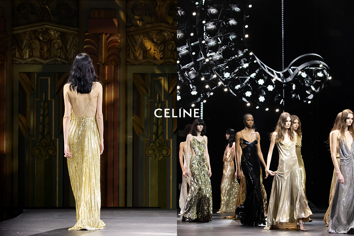 重返伸展台：CELINE 2023 冬季大秀，最後一連幾套連身裙美得屏息！
