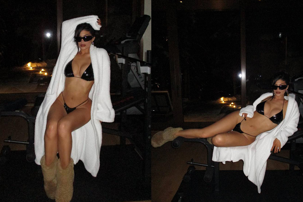 kylie jenner Kendall Jenner bikini fur boots