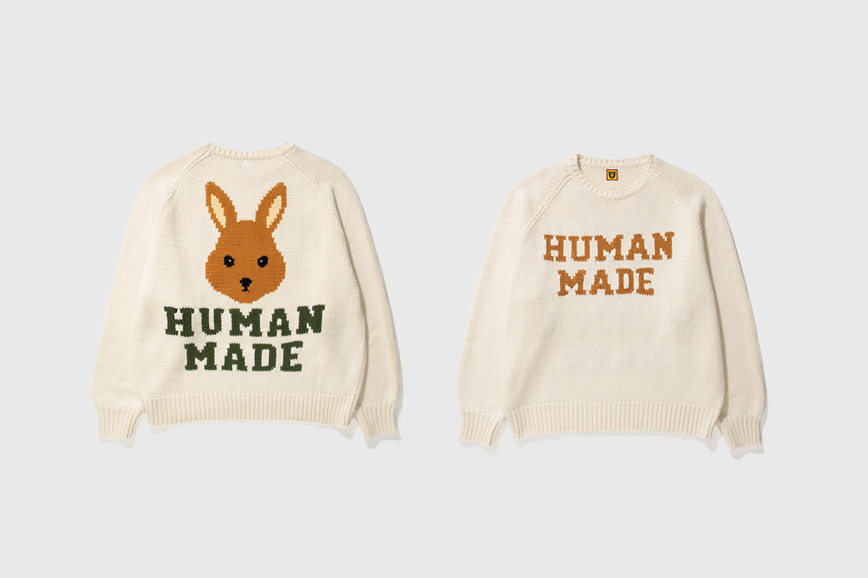 Human Made 2023 Rabbit Cushion T-shirt Mug Knit Sweater