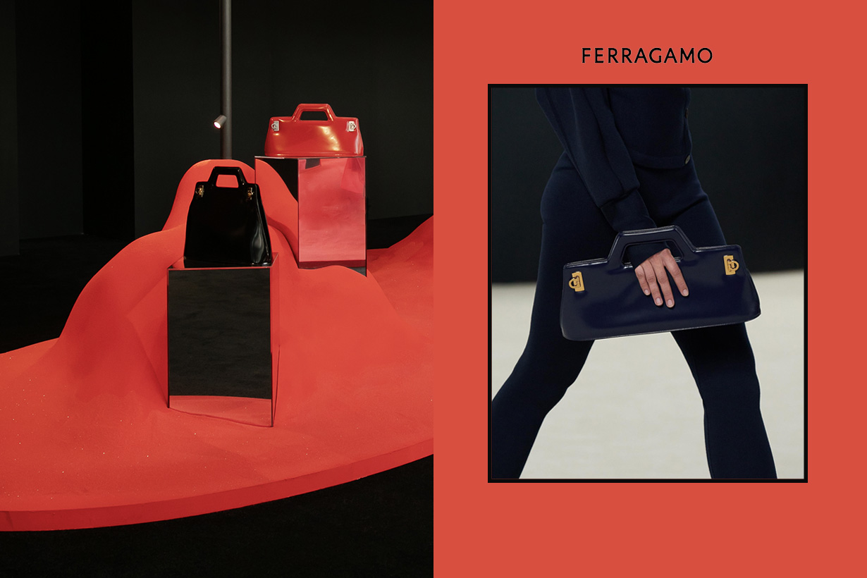 迷人紅色沙丘上：Ferragamo 新登場 20＋手袋，還有最受歡迎的 WANDA！