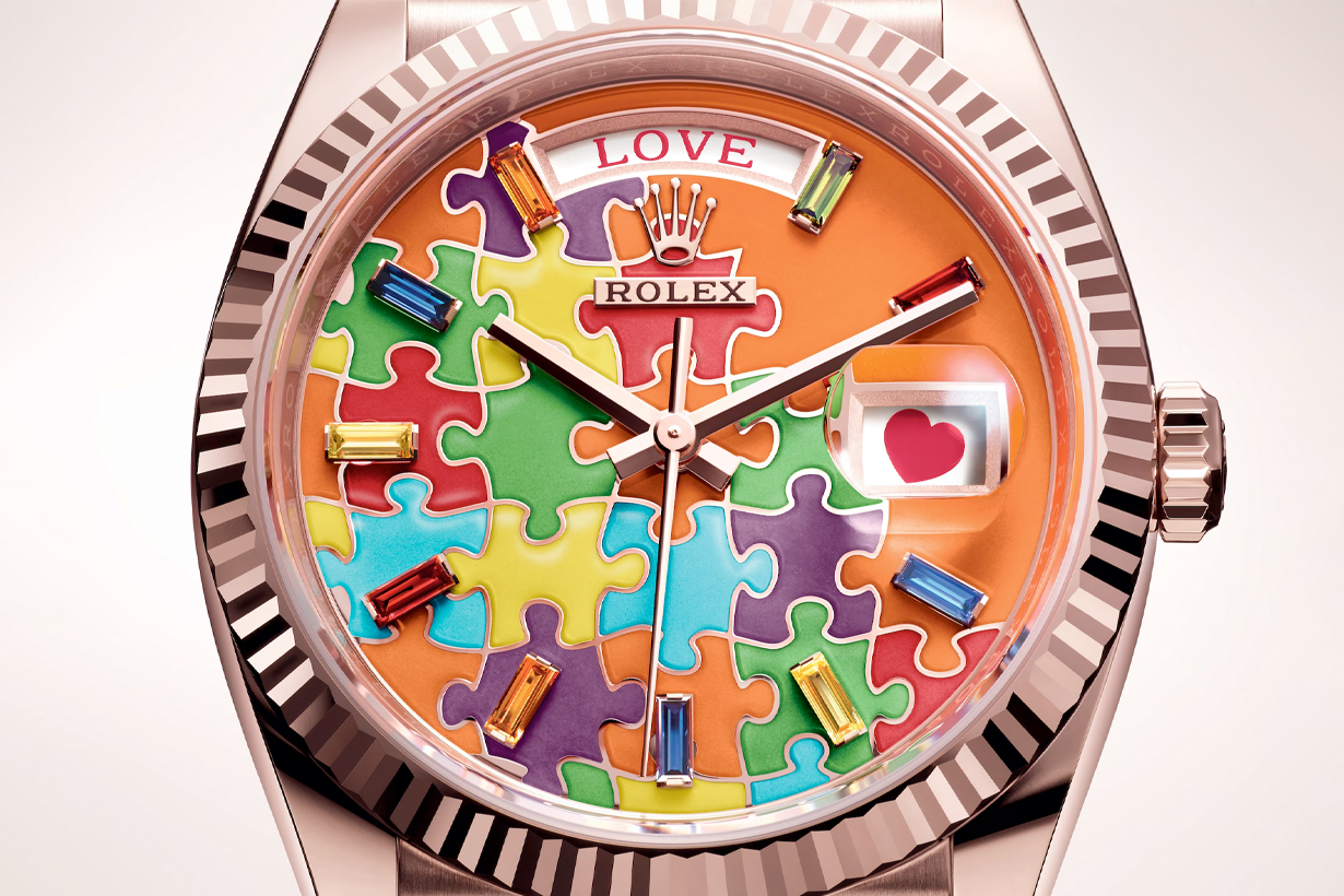 rolex Oyster Perpetual Day-Date 36 emoji heart jigsaw Watches and Wonders 2023