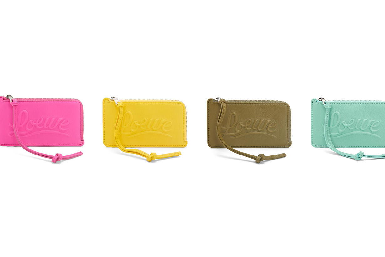 Loewe mini wallets small leather goods for 2023 spring color