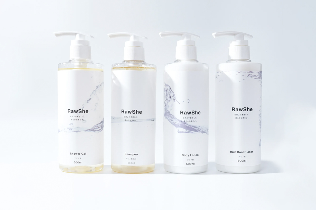 rawshe taiwan brand simple body shower shampoo lotion