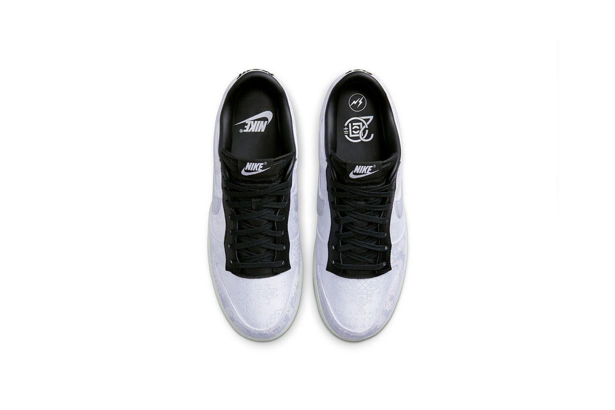 CLOT x fragment design x Nike Dunk Low Collaboration release date