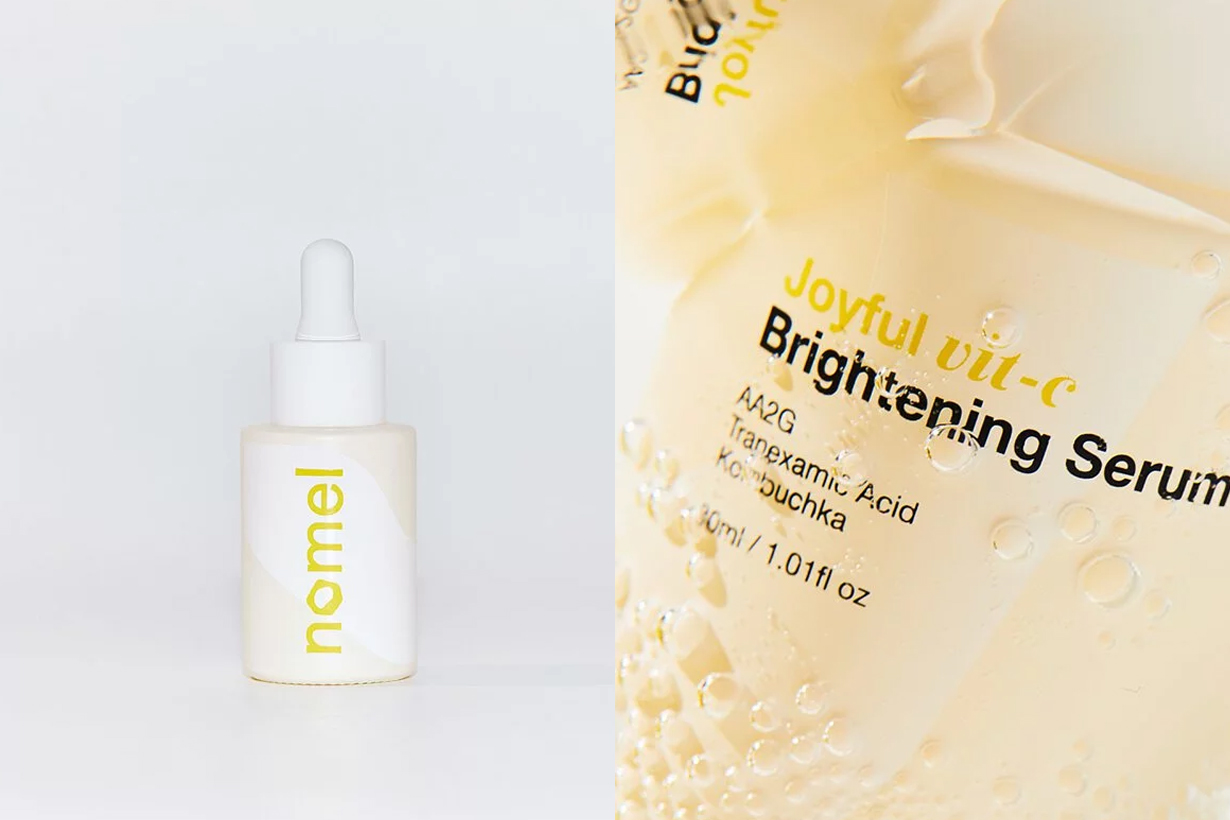 Vitamin C in the morning, retinol at night skincare products