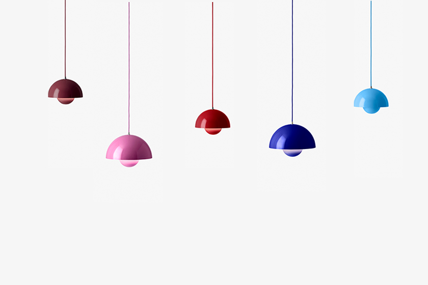 and Tradition Flowerpot by Verner Panton 2023 new color release