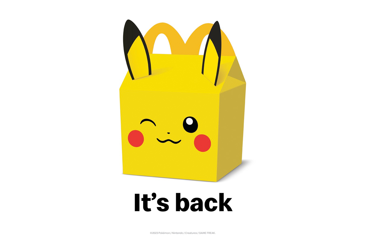mcdonald's pikachu happy meal pokemon 2023 is back