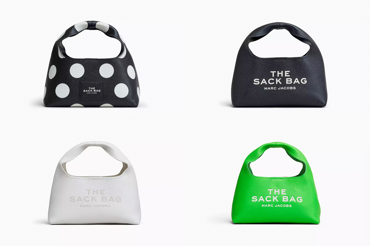 marc jacobs the sack bag XL mini sizes color unboxing