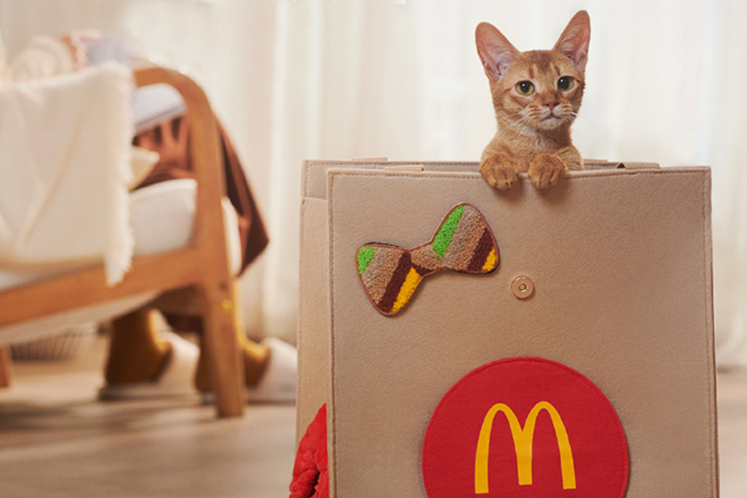McDonalds cn new paper bag cat bed info