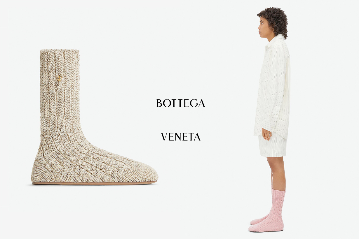 Bottega Veneta 把皮革做成針織襪，Domenica Boot 真的是一雙靴子無誤！