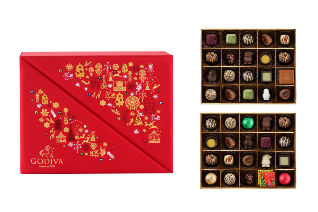GODIVA 聖誕巧克力珠寶禮盒42顆裝