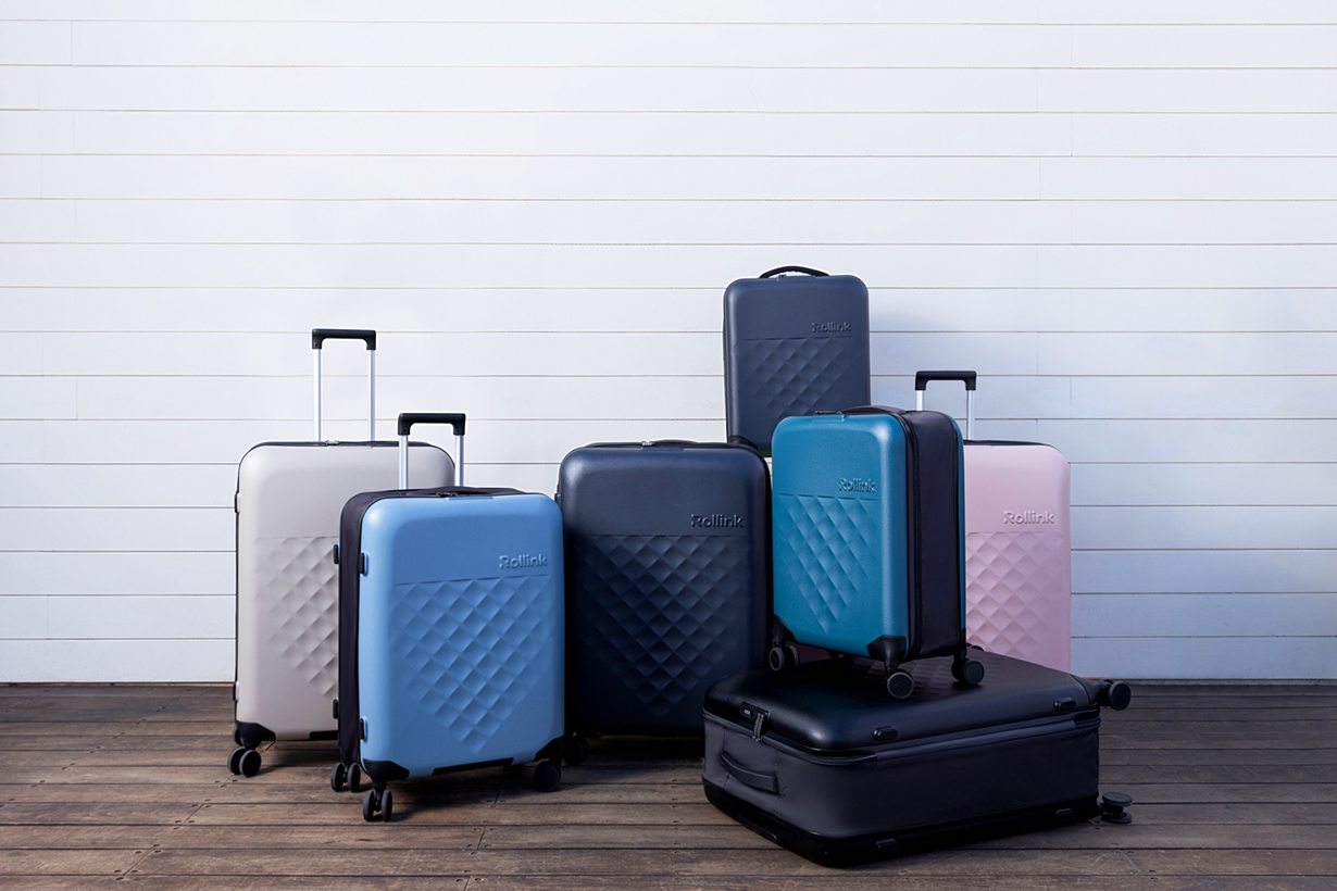 Popbee Circle Giveaway Rollink Flex 360 Large Checked Spinner Suitcase