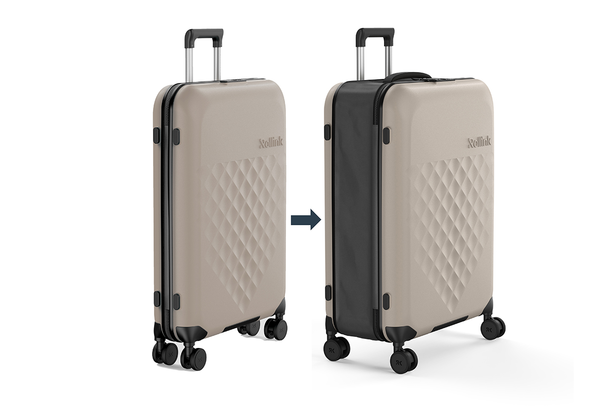 Popbee Circle Giveaway Rollink Flex 360 Large Checked Spinner Suitcase