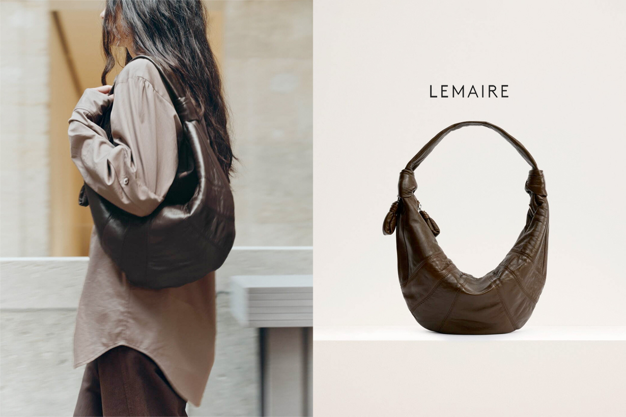 把隨性感單肩揹上：Lemaire 的經典牛角手袋，終於有了腋下包版本！