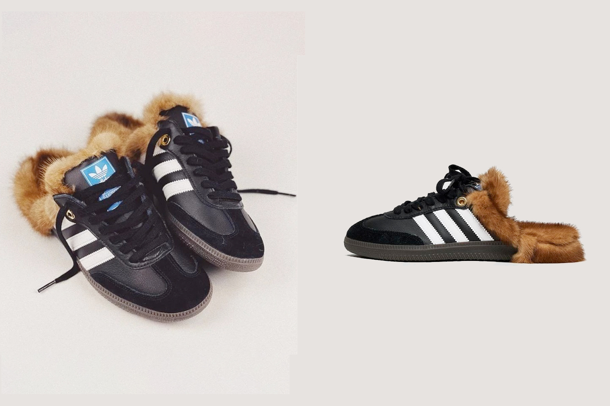 adidas 毛絨絨的 Samba 穆勒鞋：迷眼冒愛心，暖冬的鞋櫃裡不能少了它！