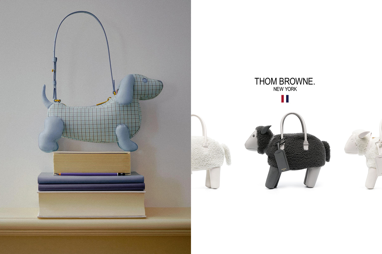 可愛的招架不住：藏在 Thom Browne 新品區，軟萌的綿羊＋狗狗手袋登場！