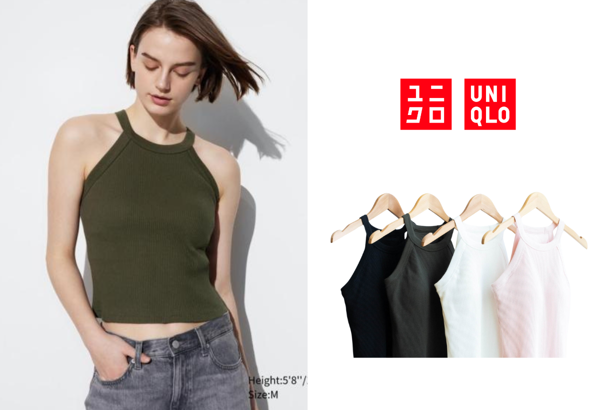 無胸罩趨勢：UNIQLO SS24 削肩 BRATOP 背心和洋裝，穿了好像沒穿一樣！