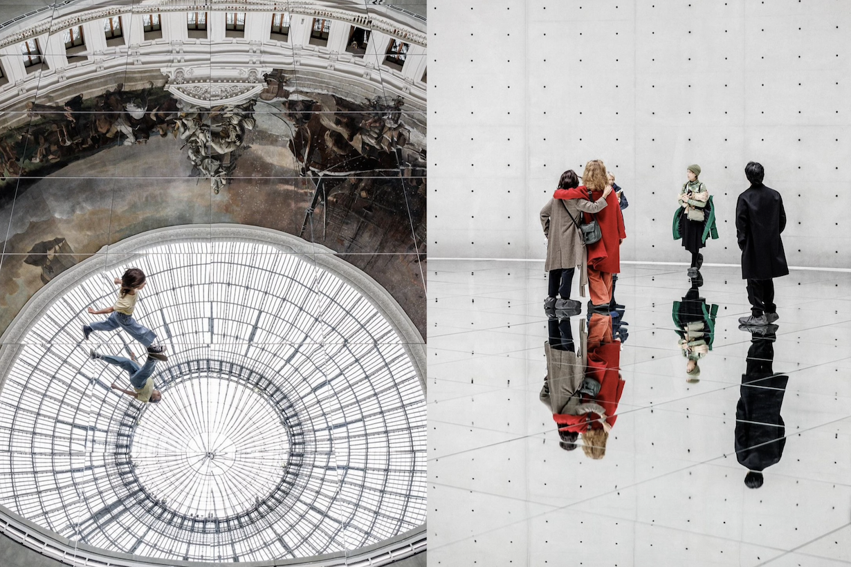 彷彿時空裂縫開啟一處絕美「鏡」界：位在巴黎證券交易所 ─ 皮諾私人美術館的顛倒世界