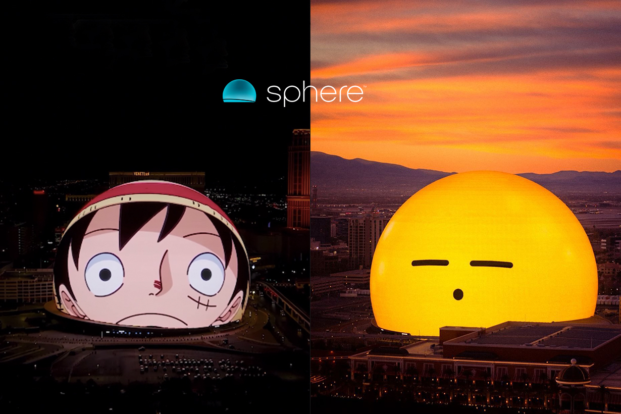 世界最大球體「Sphere」不只能變成 Emoji，還有 ONE PIECE 超大魯夫和 CHANEL 巨型廣告！