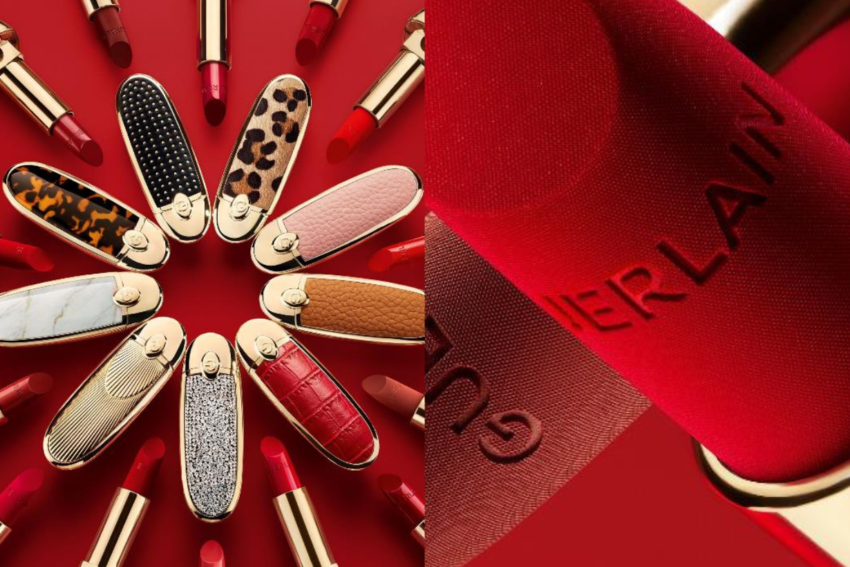 嬌蘭 Guerlain「ROUGE G 紅寶之吻」推出全新設計，9 款全新珠寶彩殼及五大色系共 40 種色號，一起來客製化唇殼吧！